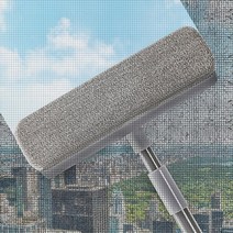 방충망 유리 먼지제거 스퀴지 청소밀대 걸레 실내 머리카락 마포 스틱형 집안 창문, 1개