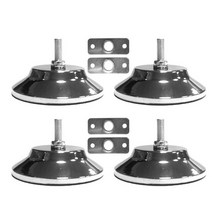 가정용당구대 미니당구대 당구대 큐대 당구 4 pcs 당구당구대 다리 레벨러 5 인치 금속 게임 테이블 다리 레벨러 풀 테이블 용 헤비 듀티 레벨링 피트, 블랙 실버