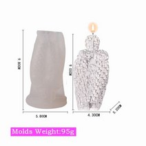 몰드 초 캔들 대형 꽃 캔들 몰드 수제 비누 아로마 테라피 석고 몰드 베이킹 초콜릿 몰드 홈 데코 선물 XK4, 4