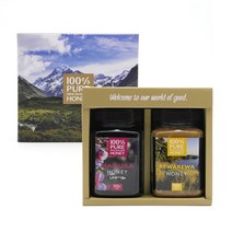 [AK PLAZA] [허니코] 100%PureNZ UMF10+ 마누카/르와레와 허니 세트 (500g x 2개), 옵션선택