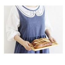강남콩 유니데이 원피스형 앞치마 루즈핏 고급면 예쁜소녀풍 뒷단추 레이스 카라 넉넉한 빅사이즈 바리스타 주방 예쁜 편한 식당 어린이집 체형커버 홈웨어 앞뒤모두가려지는 단체 미용실 카페 봄 가을 겨울 유치원선생님, 유니 데이 앞치마1장, 블루