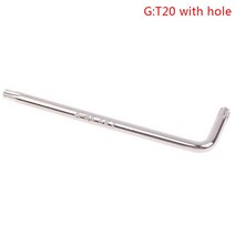 T6 T7 T8 T9 T10 T15 T20 T25 T30 T40 Six Lobe Torx 헤드 변조 방지 보안 볼트 구멍 스크루 드라이버 나사 키, [05] T10 with hole