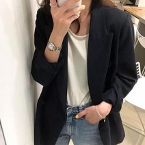 브이와이 여자 정장마이 오피스룩 기본 무지 테일러드 자켓