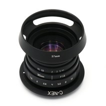 미니 f/1.6 CCTV II 렌즈 소니 A6000 NEX E 마운트 카메라 C 링 후드 35mm, [01] E-card
