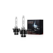 Starmotor D2R 헤드라이트 전구 HID 제논 6000K 어셈블리 페어 슈퍼 브라이트 교체 자동차 커플 35W 하이 로우 빔 2팩, D2R 6000K SOD01