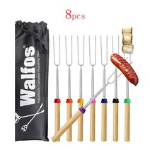 텍사스 바베큐 브리스킷 bbq 그릴 꼬챙이 바베큐그릴 숯불 훈제 캠핑용walfos 이중, 8개