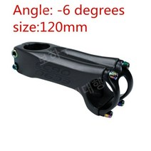 카본스템 초경량 전체 탄소 도로 산악 자전거 줄기 스템, 6도 120mm
