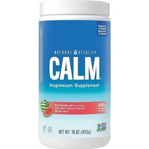 구연산 마그네슘 드링크 믹스 파우더 글루텐 프리 16온스, 수박, 16온스(1팩)