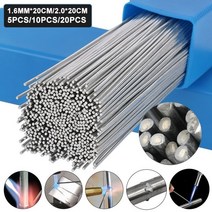 용접봉 롯드 저온 쉬운 용접 막대 코어 솔더 알루미늄 납땜 1.6mm 2mm 와이어 Solder Flux, 02 10pcs 1.6mm