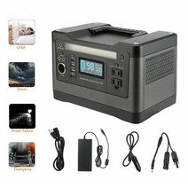 휴대용 전원 역 ups 배터리 500w 1000w 피크 비상 발전기 ac 콘센트와 충전식 인버터, 110V 미국 플러그