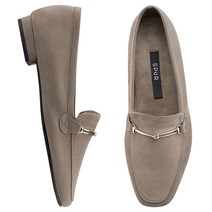스퍼 SPUR 로퍼 Pluffy loafer 다크베이지