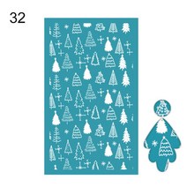 도자기공예 만들기 도구 물레 DIY점토 폴리머 클레이 도구에 크리스마스 인쇄 도자기 세라믹 공예 보석 귀, 25 32