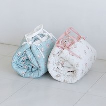 피넛버터젤리 헤브 마이크로 사계절 아기 낮잠이불 세트(패드+이불+베개) 모달, 화이트
