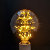 에디슨전구 G95 눈꽃 LED벌브 골든글라스