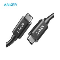 [해외]Anker Thunderbolt 3.0 케이블 USB-C to C 1.6피트 40Gbps 데이터 전송 USB 3.1 Gen 12와 호환 Type-C Macbook에