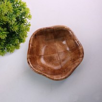 우든 원형볼 15cm 1호 팝콘볼 나무접시 우드 업소용