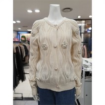 엔코코 세이브존01 엔코코 손뜨개 꽃장식 스카시니트가디건 NH4LJCD003IVFF