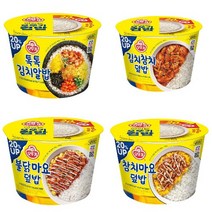 오뚜기 컵밥 4종12입 알밥3p+김치참치3p+불닭마요3p+참치마요3p, 1세트
