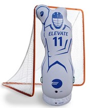 Elevate 공기 주입식 라크로스 골키퍼 샷 블로커 및 피지 더미 - 이 새로운 목표 훈련 보조 도구 남아 여아용 펌프 포함 Lax 장비 610266