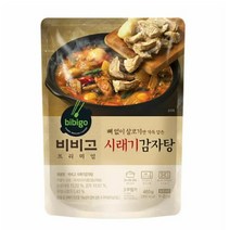 CJ더마켓 간편식 즉석식품 국레시피 탑티어 비비고 시래기 감자탕 국 탕 찌개 밀키트 460G, 30개