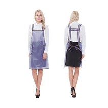 메쉬 H형 방수 우레탄 앞치마 (중), 주황색(반투명)