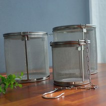 오메가키친 코카코 스텐 그물 멸치망 다시망 육수망 거름망 멸치통 다시통 육수통, 1개
