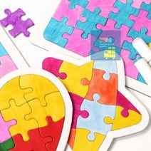 동물 도형 종이 퍼즐 유아 미술놀이 초딩 유아 만들기 키트 초등학생 만들기 세트, 직사각형 소