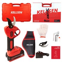 [KELLSEN] 충전 전동 전지가위 30MM 배터리1개풀세트, 배터리1개 풀세트, 1개