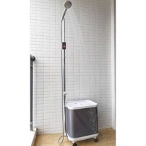 휴대용 샤워기 아웃도어 캠핑카 온수 충전식 여행용, 블루 샤워 타입