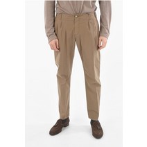 Corneliani ID 코튼 스트레치 HUANTED 더블 PLEATED PANTS 854ER4 0120155 042