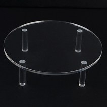 HY 아크릴 원형 테이블형 디스플레이 진열대 아크릴거치대 상품진열대, 소