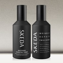 스케다 남자 미백 주름개선(스킨+로션)+수분크림+영양수면팩 기초 세트