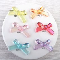 비즈아이 [6523-09]아크릴(리본오로라) 34*20mm [1개]