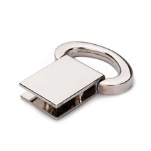 타원 사각 키고리 - 실버, 단품