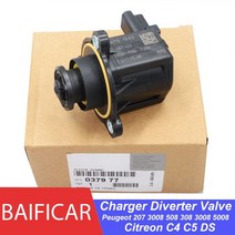 baificar 새 충전기 다이버터 오버런 공기 터보 솔레노이드 밸브 037977 citroen c4 c5 peugeot 207 3008 508 308 3008 5008 ds, 한개옵션0