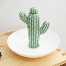 선인장 반지걸이 옷방 화장대 악세사리 트레이 진열대, 1개