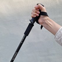 ACTE 3단 일자형 듀랄루민 등산스틱 / 가성비 좋은 등산용 스틱 지팡이, 검정