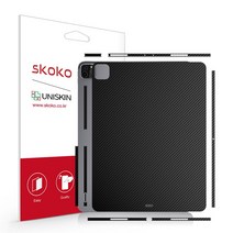 스코코 유니스킨 태블릿PC 전신 외부 보호필름, 카본 클리어