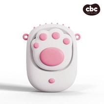 고양이 발바닥 목걸이 어린이 휴대용 무선 선풍기 유아 넥선풍기 (tp084-C), 발바닥 선풍기 핑크, tp084-C