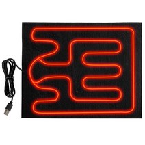 충전식방석 애완 동물 침대 전기 보온 패드 USB 충전식 3 단 온도 조절 겨울 야외 가정 의자 패드용 안전, [01] A