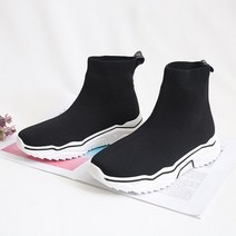 가볍고 푹신한 키높이 삭스스니커즈 여성 앵클스니커즈