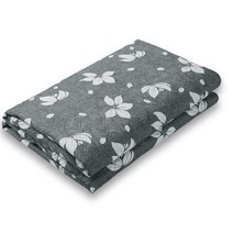 한일 워셔블 전기장판 전기요 사각 블루, 플로라 그레이 소