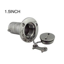 차 캠핑카 부품해양 보트 하드웨어 데크 필러 38/50mm 316 스테인레스 스틸 키 캡 물 폐기물 디젤 가스 연, 05 1.5inch-water