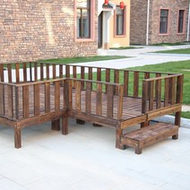 조립식 평상베란다 평상 원목 마당 야외식탁 정자, 플랫폼 100x100