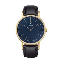 융커스 Junkers Dessau Analogue Quartz Watch Sapphire Glass Gold Case