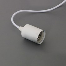 [빛나라닷컴] 기본소켓 펜던트 레일조명, 기본소켓 2M (화이트) + 레일플러그 (화이트)