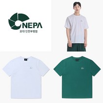 네파 공용 C-TR 캠프 텐트 반팔 라운드티 (루즈핏)_7ID5362