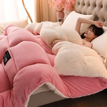 겨울 양털 극세사 벨벳 이불 포근한 자가발열 두꺼운 보온