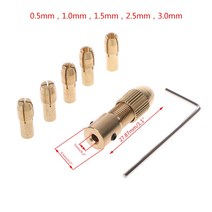 7pcs/set 2/2.35/4.05/5.05mm 전기 모터 샤프트 미니 척 픽스처 클램프 0.5-3., 5.05mm