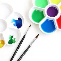 동양화파레트 꽃접시 UATAT003Z, 흰색꽃접시